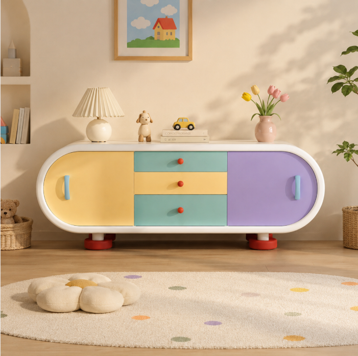 QONKA Colorful Cute TV Stand product photo