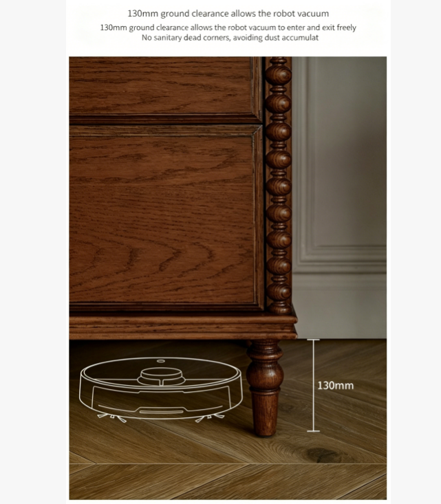 Retro Extendable Dresser Makeup Vanity Combo