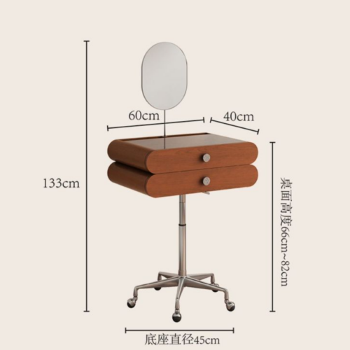 Height Adjustable Makeup Desk - Bedroom furniture - QONKA HOME