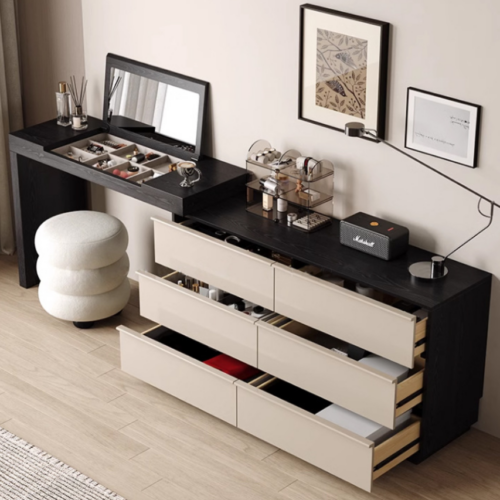 Combined Dressing Table with Chest of Drawers - Bedroom furniture - QONKA HOME