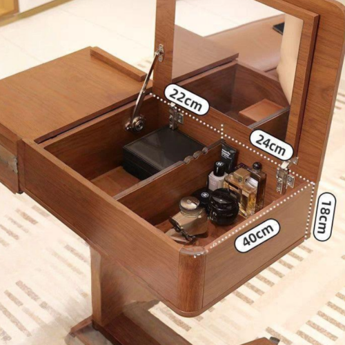 Mobile Adjustable Flip-top Vanity Table - Bedroom furniture - QONKA HOME