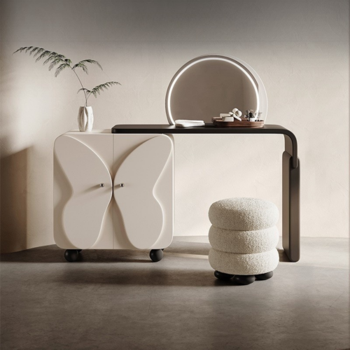 Butterfly Door Mobile Makeup Vanity Table - Bedroom furniture - QONKA HOME