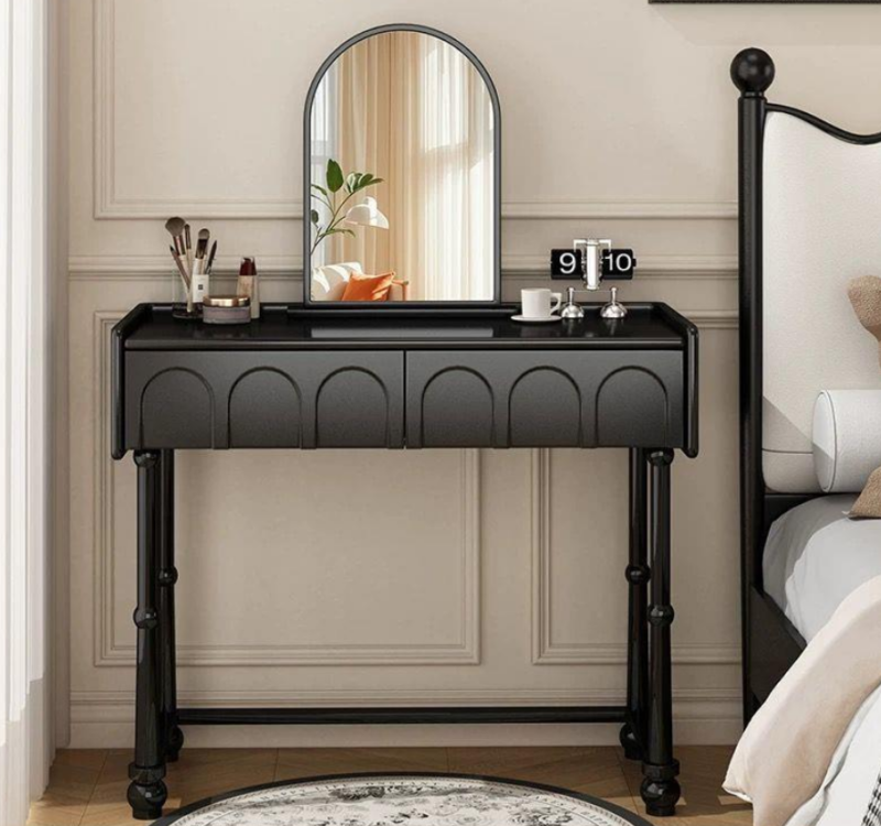 Retro Arched Mirror Makeup Vanity Set