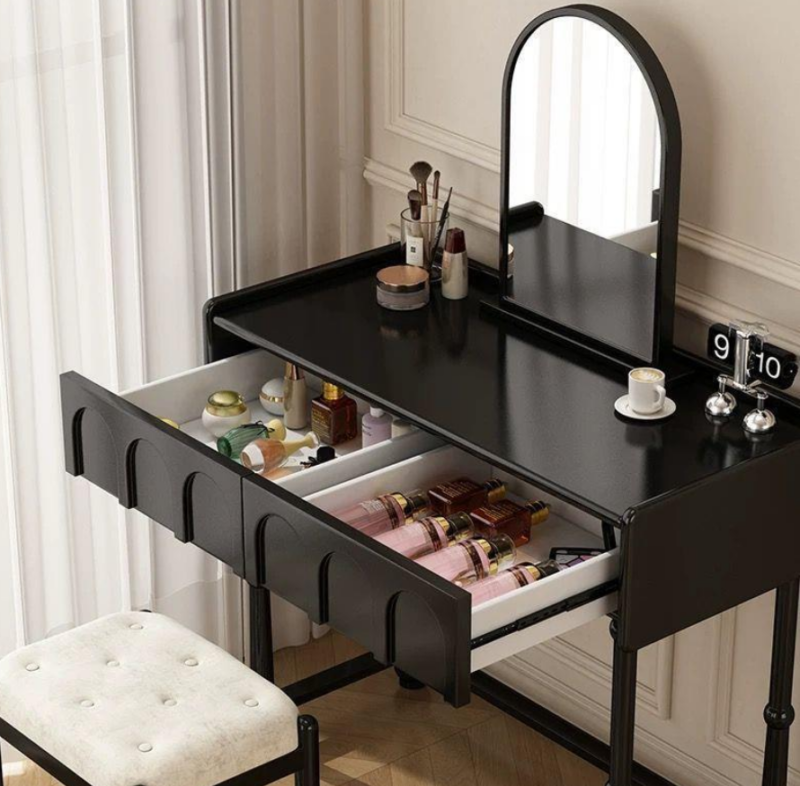 Retro Arched Mirror Makeup Vanity Set
