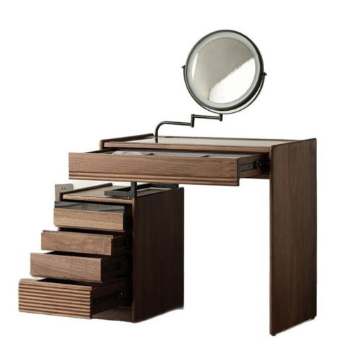 Walnut Wood Dressing Table - Bedroom furniture - QONKA HOME