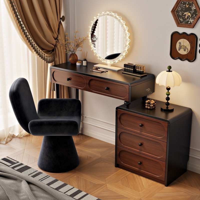 Retro Combined Dressing Table - Bedroom furniture - QONKA HOME