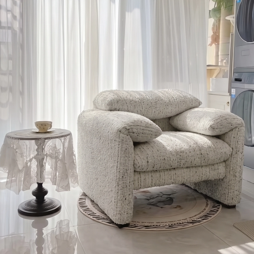 Adjustable Backrest Accent Chair - Living room furniture - QONKA HOME
