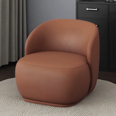 Semi-circular Sofa, Cat-scratch-resistant Leather, Italian Minimalist Style - Living room furniture - QONKA HOME