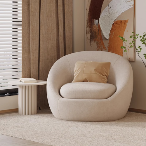 High-Tech Leather Single-Person Lounge Chair - Living room furniture - QONKA HOME