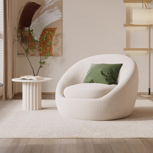 High-Tech Leather Single-Person Lounge Chair - Living room furniture - QONKA HOME