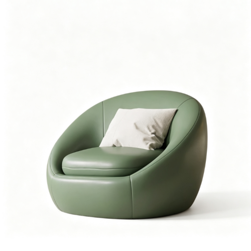 High-Tech Leather Single-Person Lounge Chair - Living room furniture - QONKA HOME