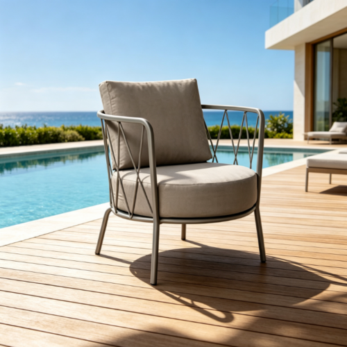Outdoor Aluminum Sofa Set - Outdoor furniture - QONKA HOME