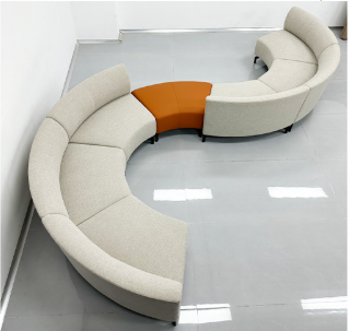 Curved Sofa, Round Sofa, Minimalist Modern - Living room furniture - QONKA HOME