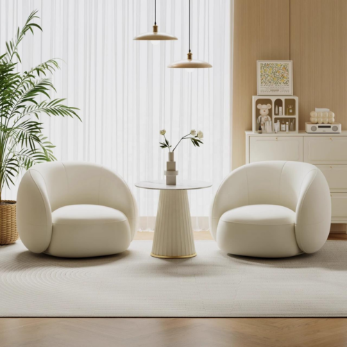 Round Bubble Single Accent Chair - Living room furniture - QONKA HOME
