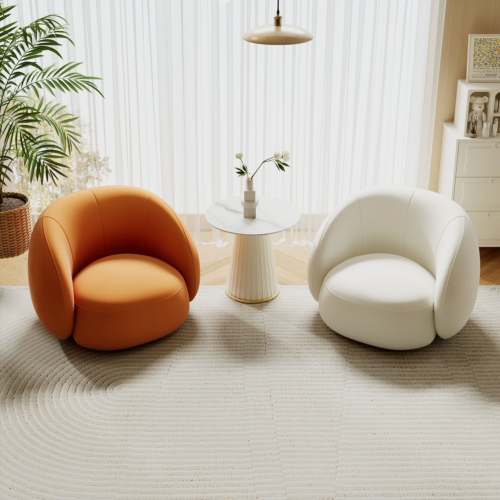 Round Bubble Single Accent Chair - Living room furniture - QONKA HOME