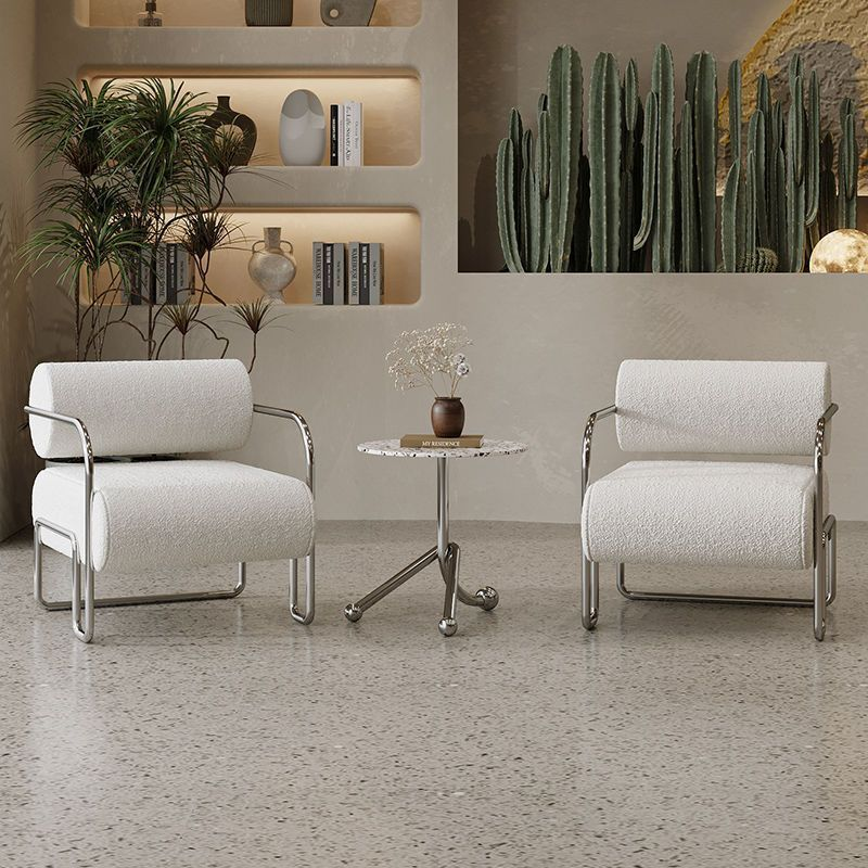 Metal Frame Modern Accent Leisure Chair - Living room furniture - QONKA HOME