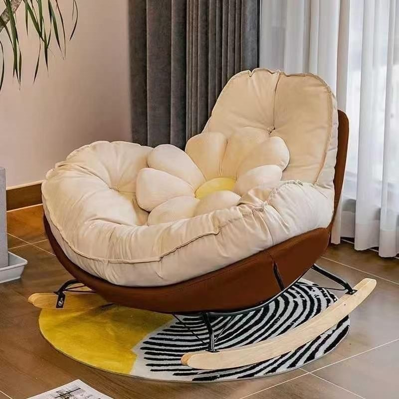 Flower Cushion Rocking Chair