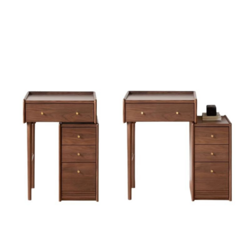 Retro Combined Dressing Table with Side Drawer Chest - Bedroom furniture - QONKA HOME