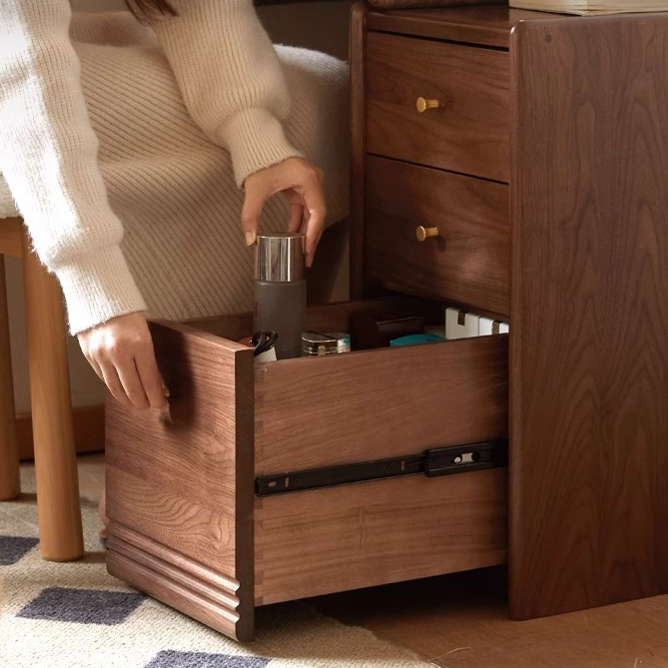 Retro Combined Dressing Table with Side Drawer Chest