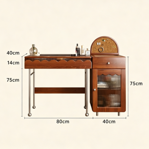 Vintage Combined Dressing Table - Bedroom furniture - QONKA HOME