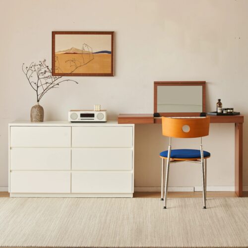 Modern Flip Mirror Combined Dressing Table - Bedroom furniture - QONKA HOME