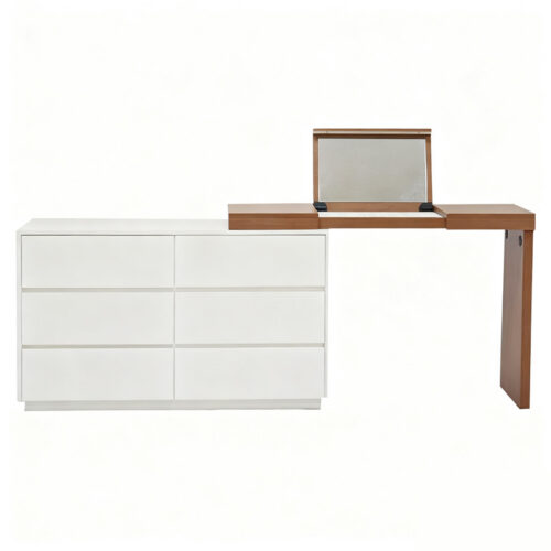 Modern Flip Mirror Combined Dressing Table - Bedroom furniture - QONKA HOME