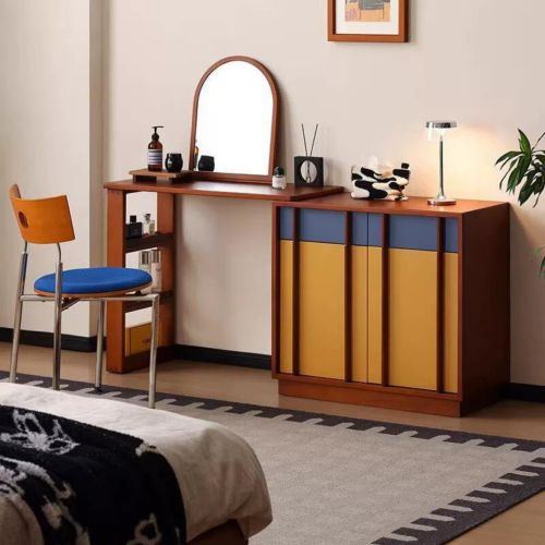 Modern Combined Dressing Table with Storage Cabinet - Bedroom furniture - QONKA HOME