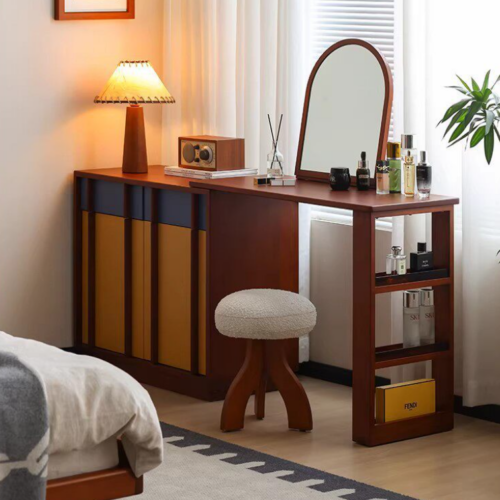 Modern Combined Dressing Table with Storage Cabinet - Bedroom furniture - QONKA HOME