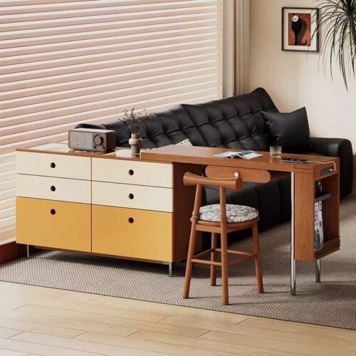 Colored Combined Dressing Table with Chest of Drawers - Bedroom furniture - QONKA HOME