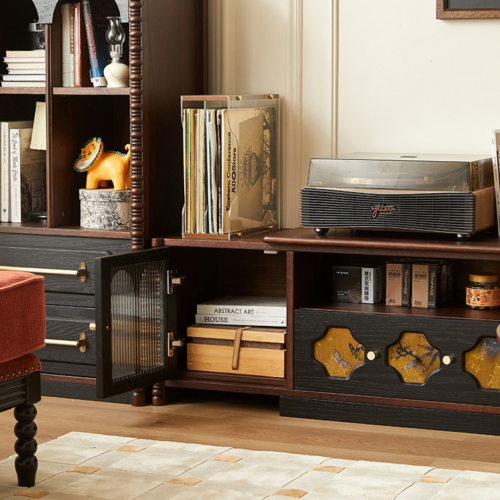 Extendable Retro TV Cabinet - Living room furniture - QONKA HOME