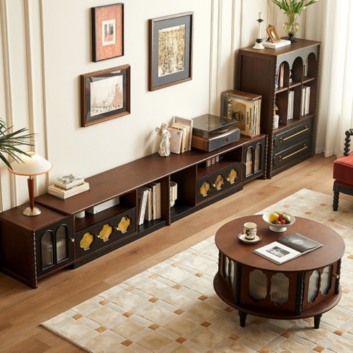Extendable Retro TV Cabinet - Living room furniture - QONKA HOME