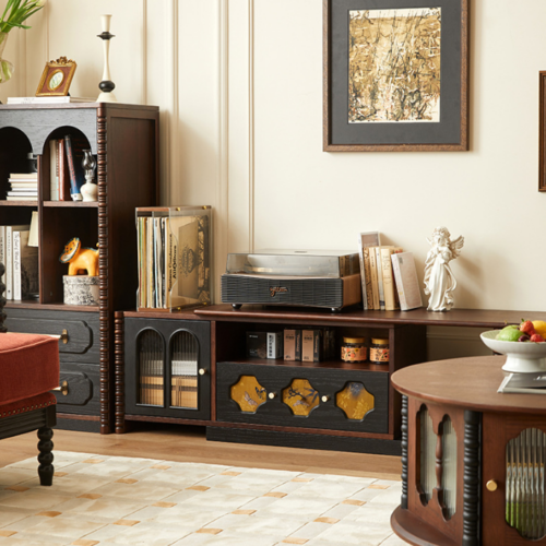 Extendable Retro TV Cabinet - Living room furniture - QONKA HOME