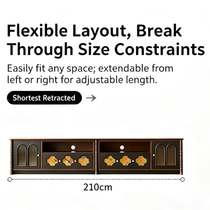 Extendable Retro TV Cabinet