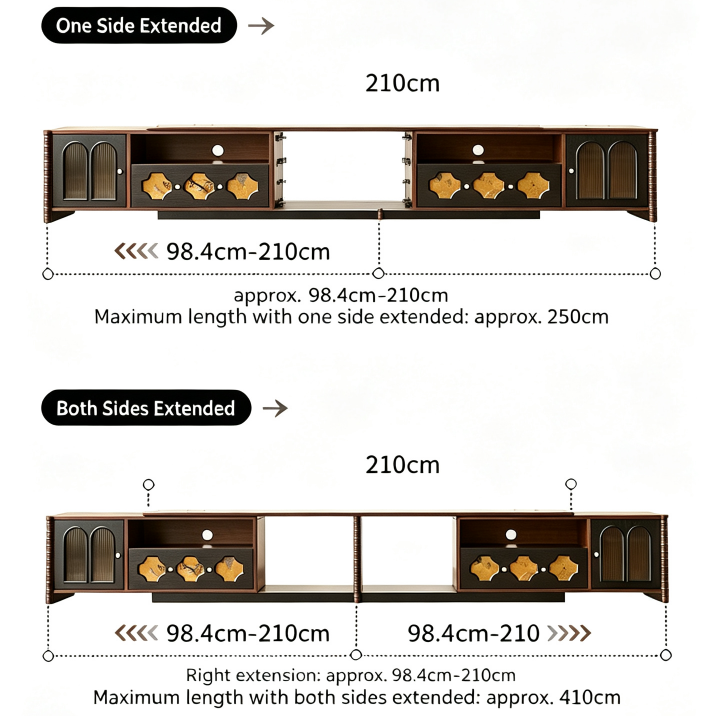 Extendable Retro TV Cabinet