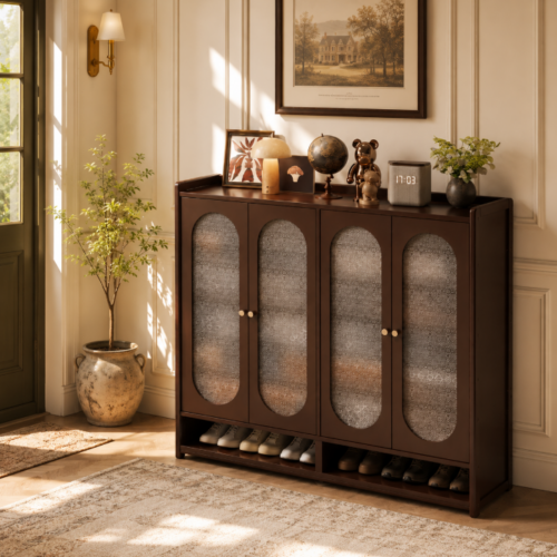 Moso Bamboo Shoe Storage Cabinet - Living room furniture - QONKA HOME