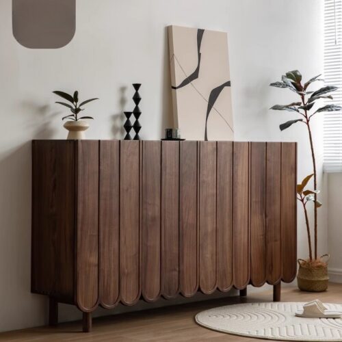 Vintage Solid Wood Shoe Cabinet - Living room furniture - QONKA HOME