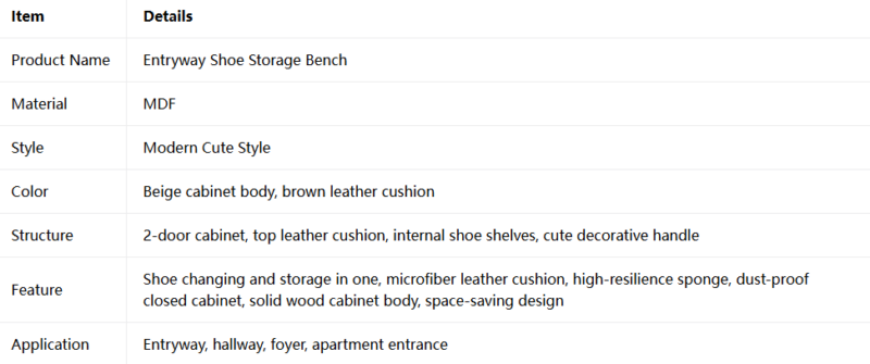 Entryway Shoe Storage Bench