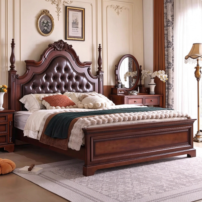 Classic Solid Wood Bed Frame