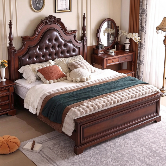 Classic Solid Wood Bed Frame
