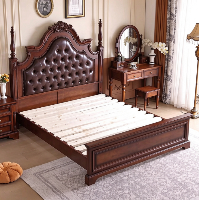 Classic Solid Wood Bed Frame
