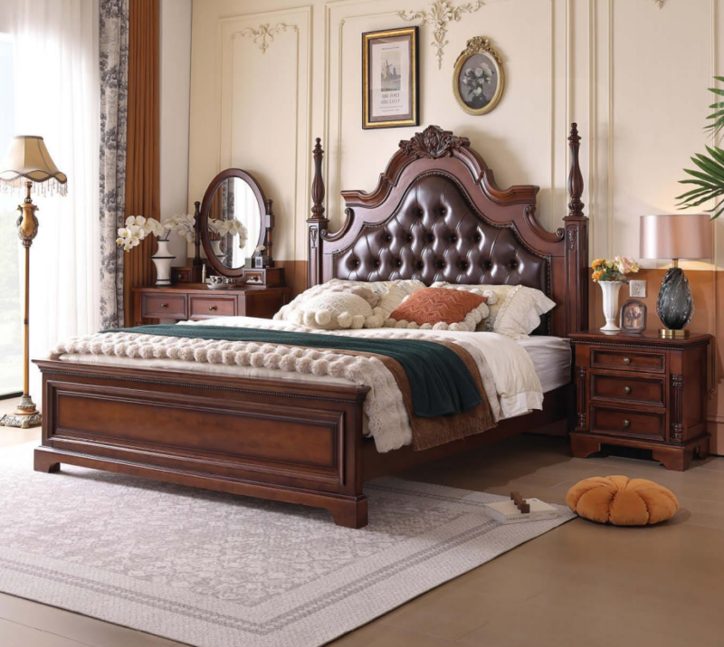 Classic Solid Wood Bed Frame