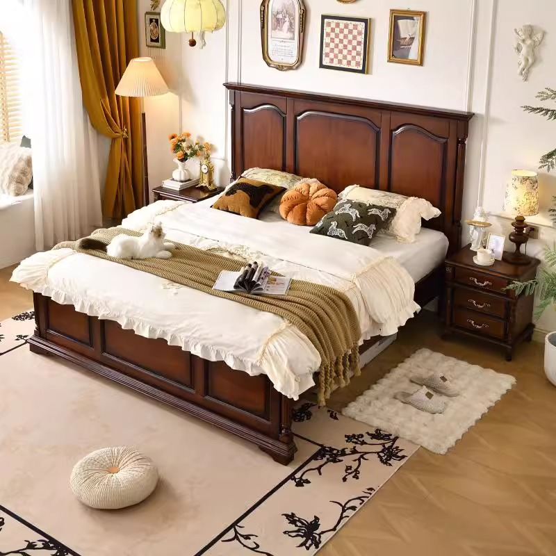 Grand American Solid Wood Platform Bed