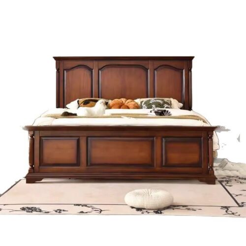 Grand American Solid Wood Platform Bed - Bedroom furniture - QONKA HOME