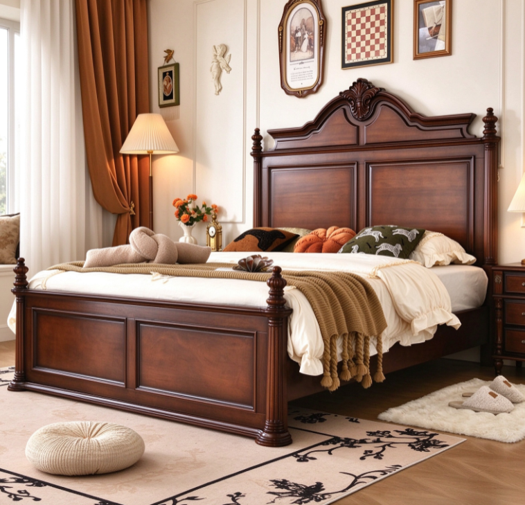 Solid Wood Platform Bed
