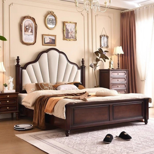 Country Style Bed - Bedroom furniture - QONKA HOME