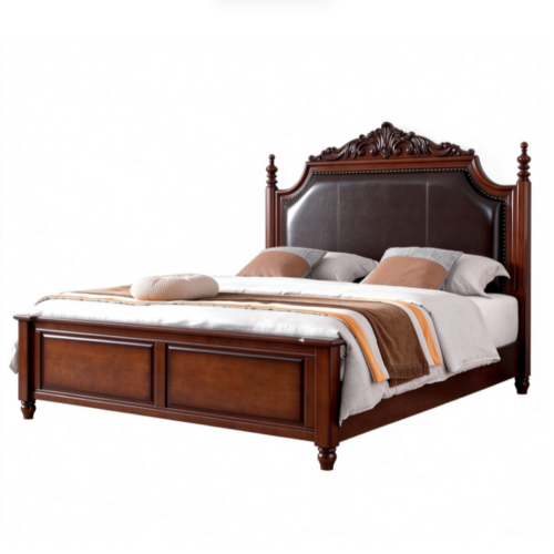 Solid Wood Bed Frame - Bedroom furniture - QONKA HOME