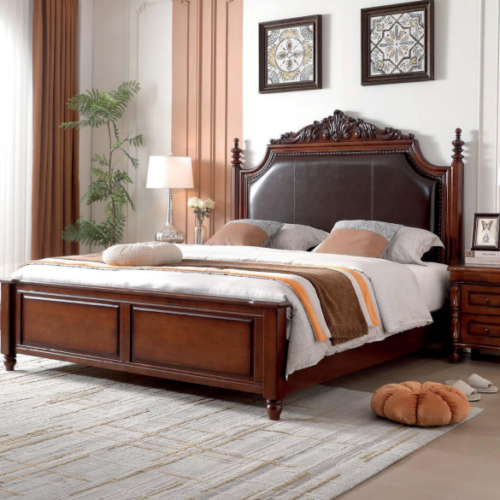Solid Wood Bed Frame - Bedroom furniture - QONKA HOME