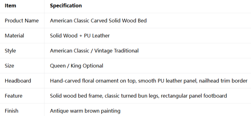 Solid Wood Bed Frame