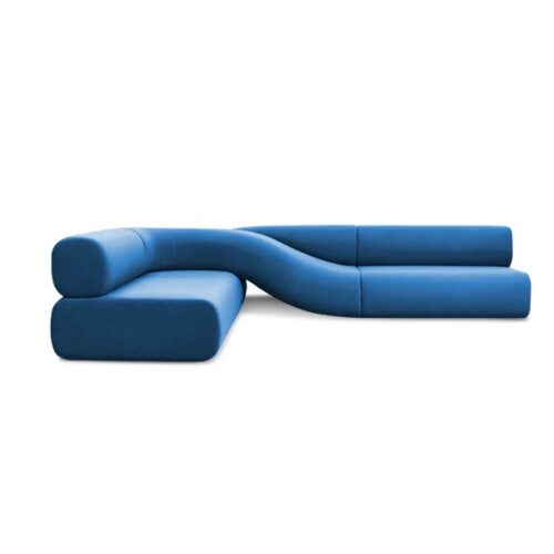 Creative Scandinavian-style L-shaped Corner Sofa with an Irregular - Living room furniture - QONKA HOME