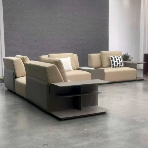 Custom-made Italian Leather Sofas, Hong Kong-style Luxury, Spacious Villa Apartments, Living Room - Living room furniture ...